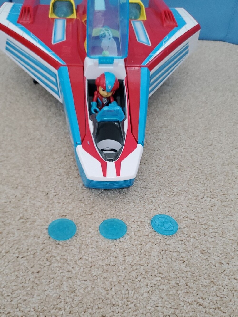Paw Patrol Sky Rescue Jet & Helicopter Playset - Red & Blue - Picture 8 of 16